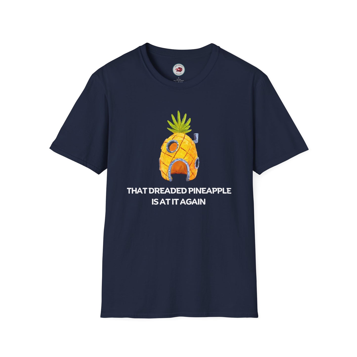 That Dreaded Pineapple Is At It Again Unisex Softstyle T-Shirt by ADHD Aquatics