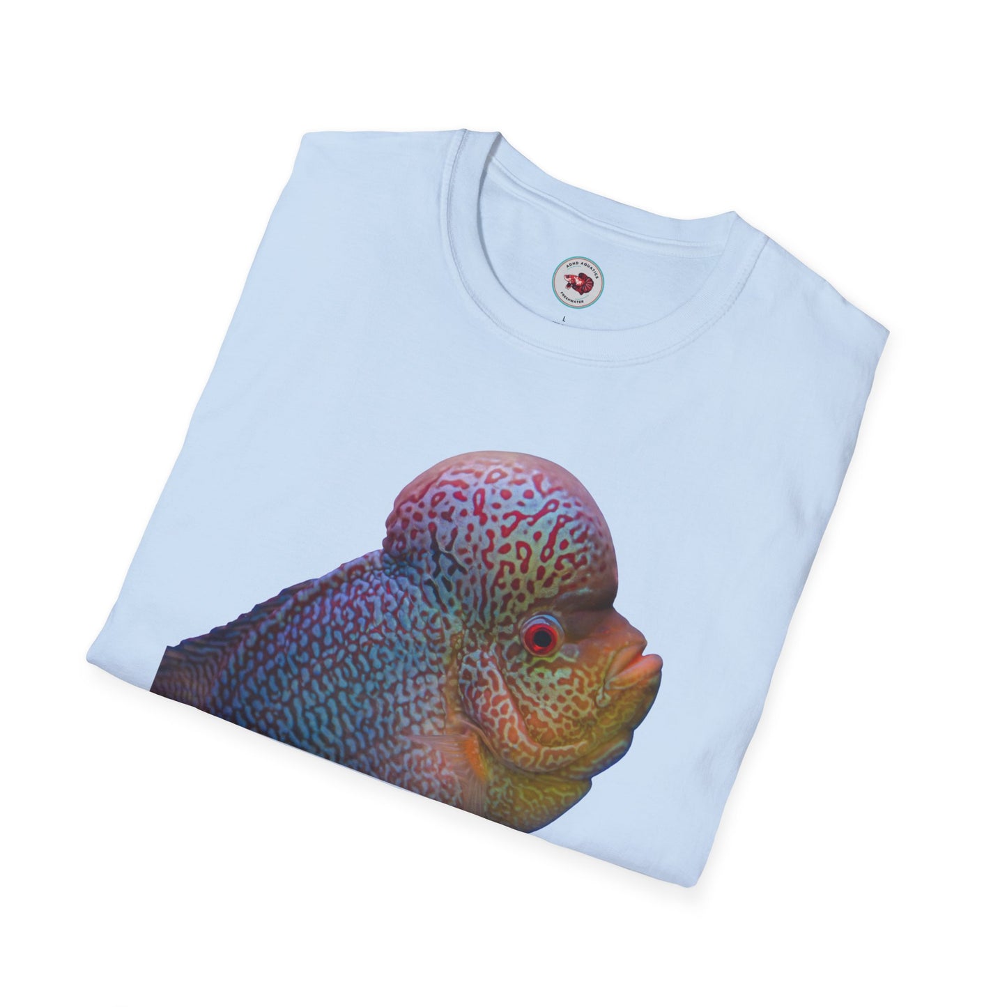 Flowerhorn You Talkin' To Me?! Unisex Softstyle T-Shirt by ADHD Aquatics