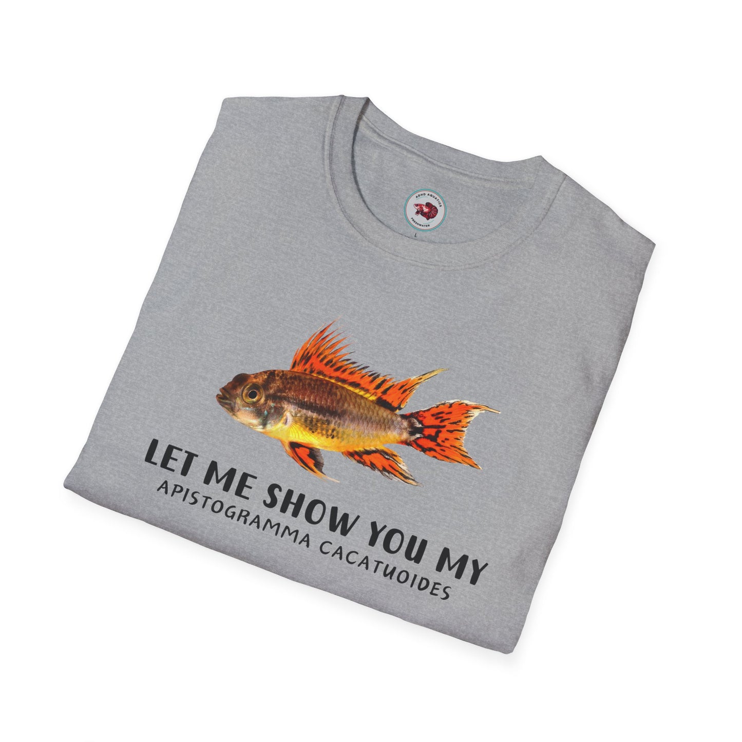 Apistogramma Cacatuoides Unisex Softstyle T-Shirt by ADHD Aquatics