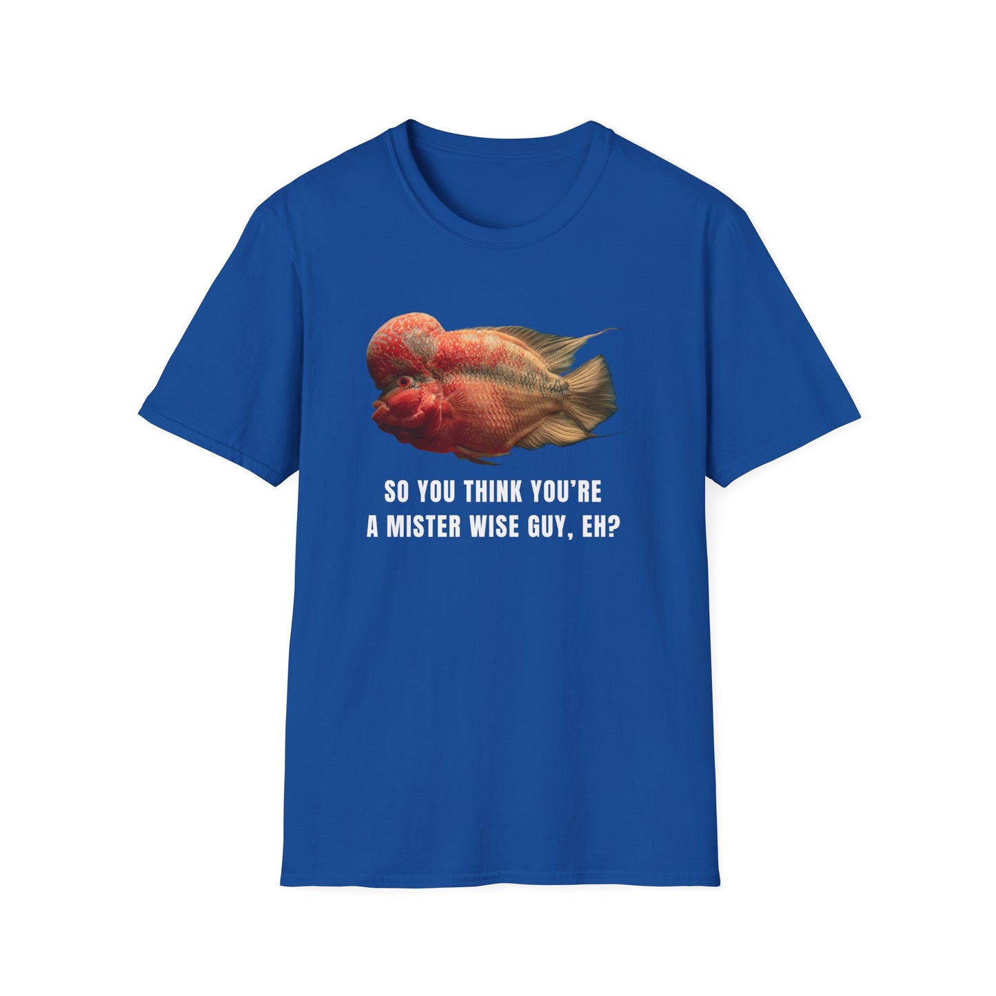 Flowerhorn Wise Guy Unisex Softstyle T-Shirt by ADHD Aquatics