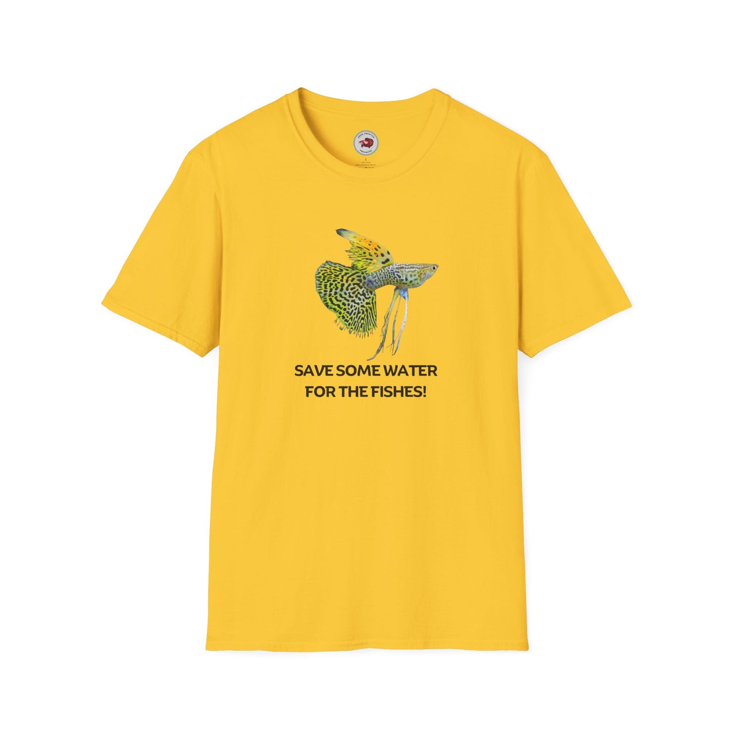 Guppy Save Water For Fishes Unisex Softstyle T-Shirt