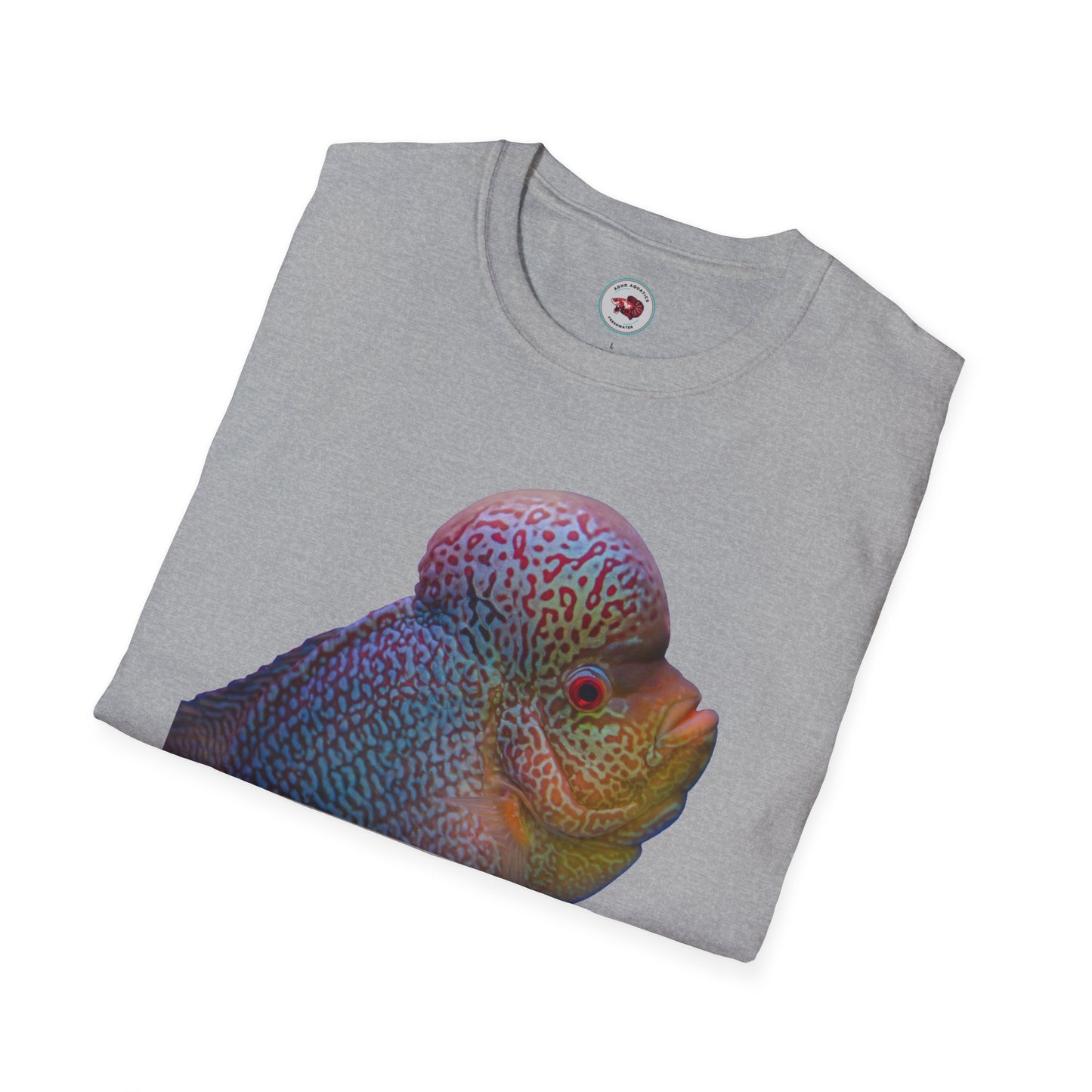 Flowerhorn You Talkin' To Me?! Unisex Softstyle T-Shirt by ADHD Aquatics