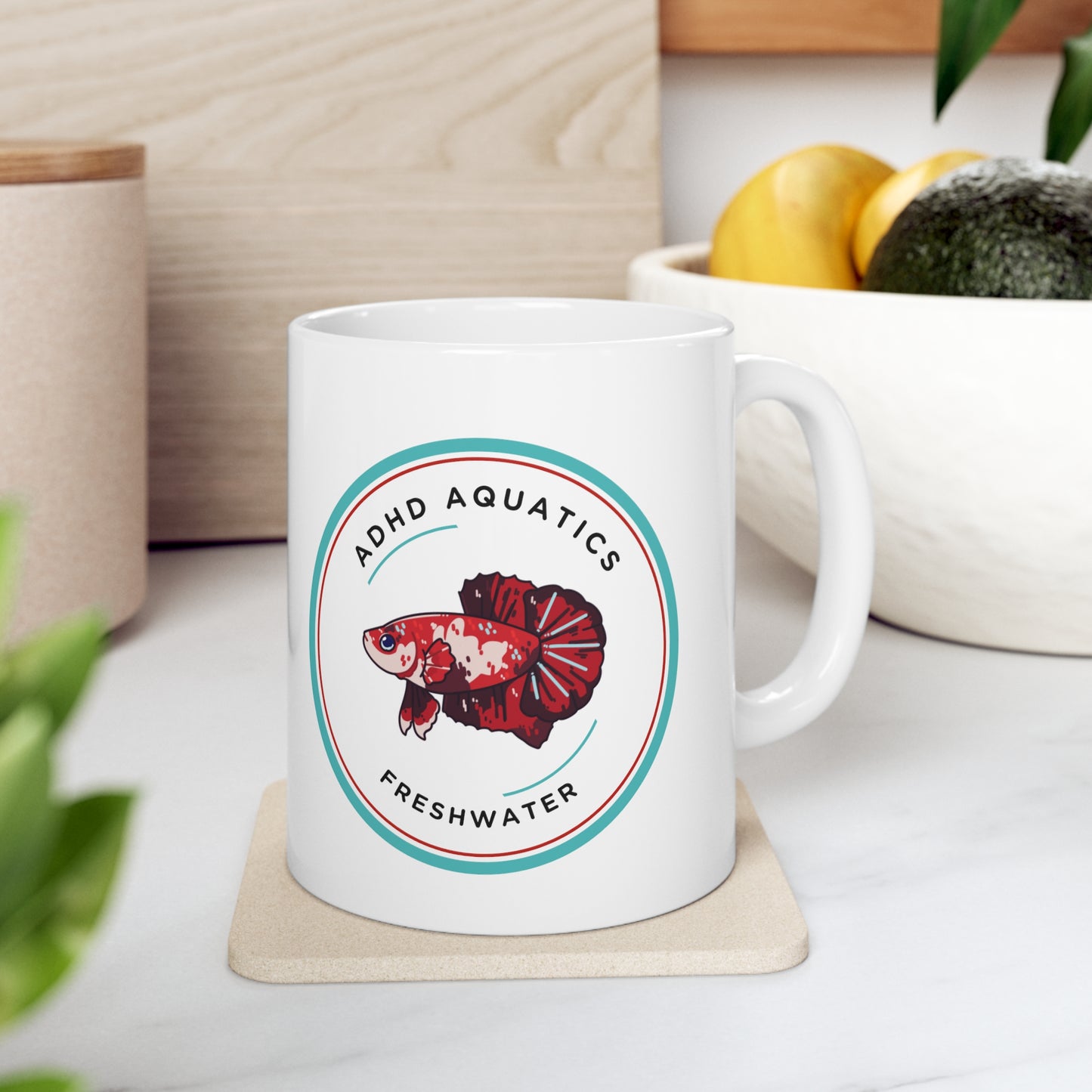 ADHD Aquatics Ceramic Mug 11oz