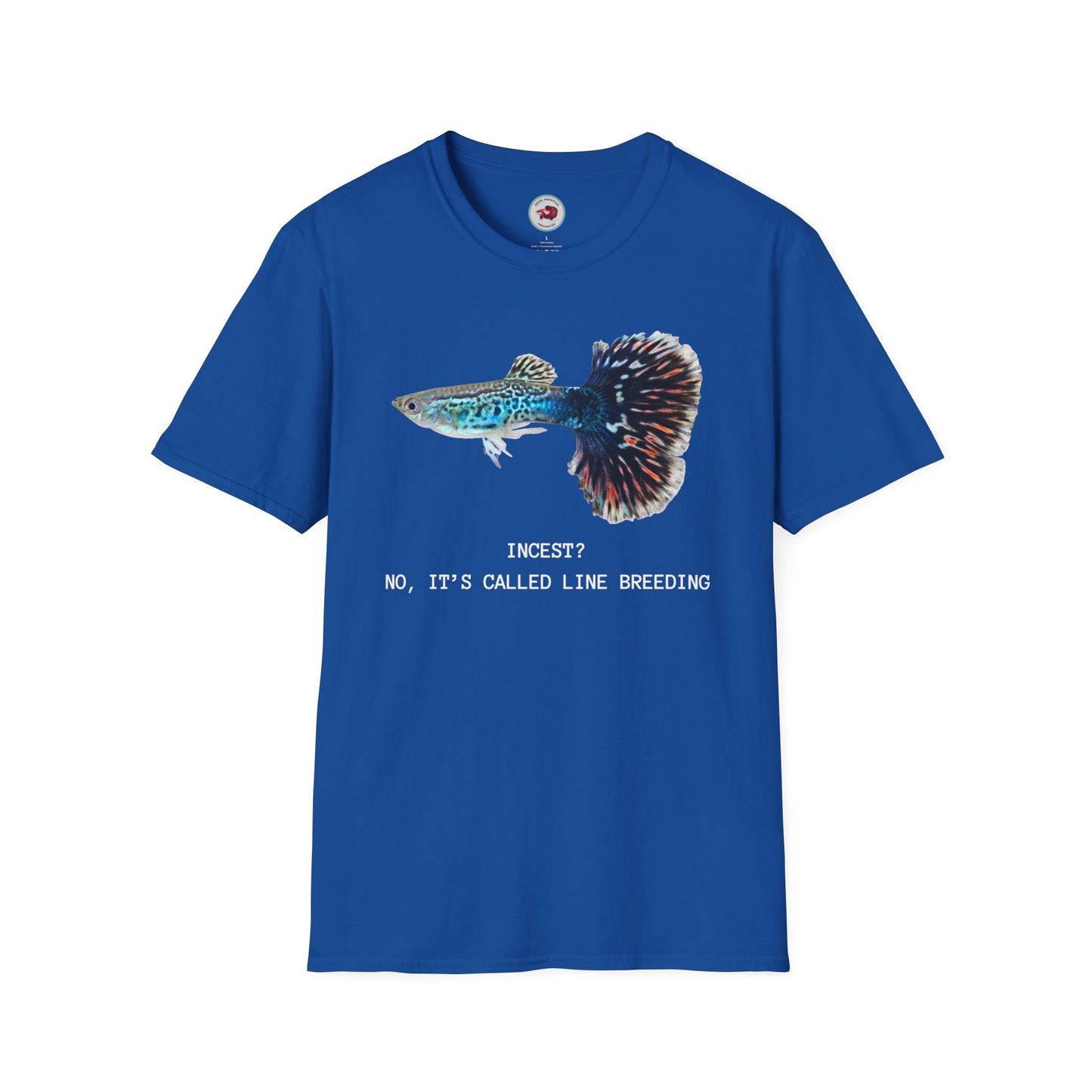 Guppy Line Breeding Unisex Softstyle T-Shirt by ADHD Aquatics