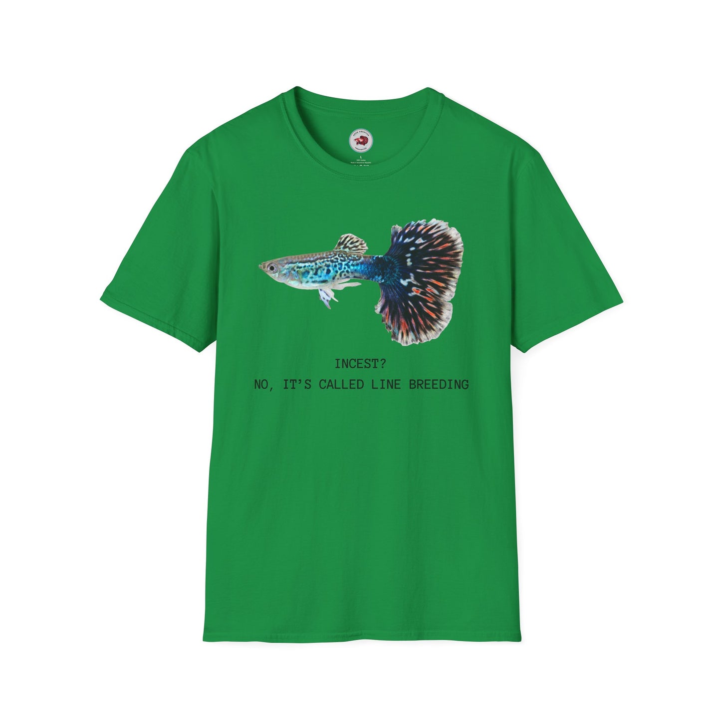 Guppy Line Breeding Unisex Softstyle T-Shirt by ADHD Aquatics