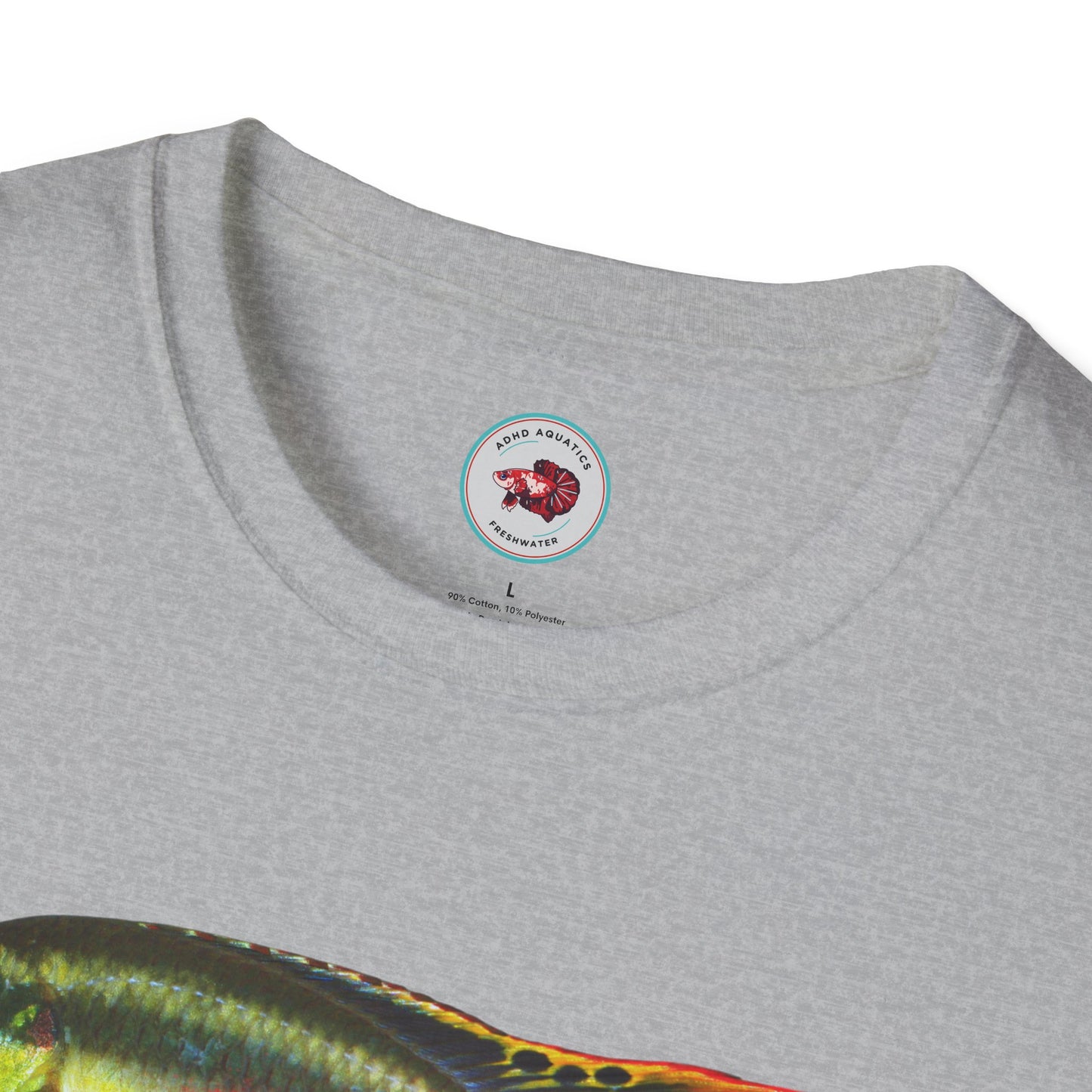 Kribensis Just Keep Swimming Unisex Softstyle T-Shirt by ADHD Aquatics