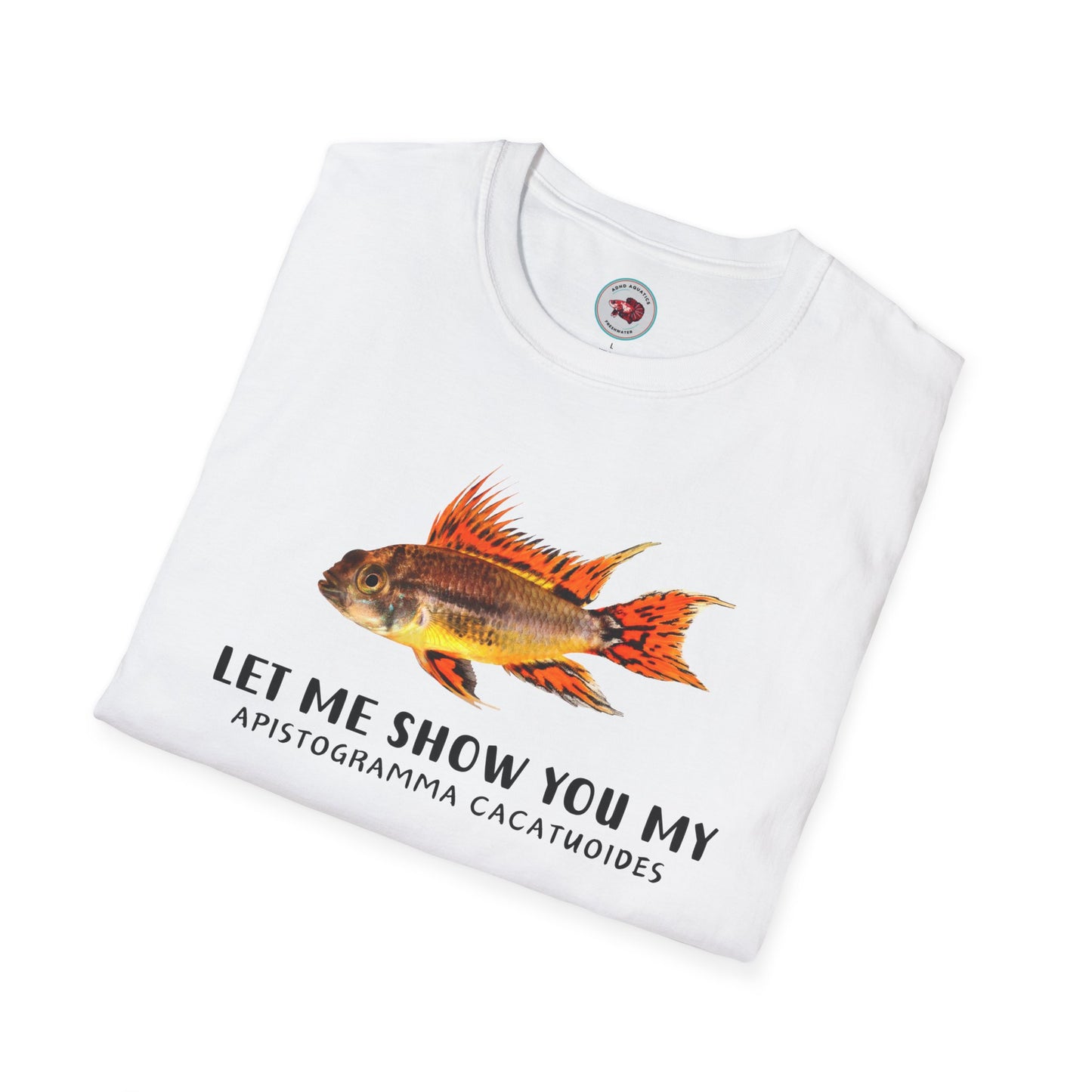 Apistogramma Cacatuoides Unisex Softstyle T-Shirt by ADHD Aquatics