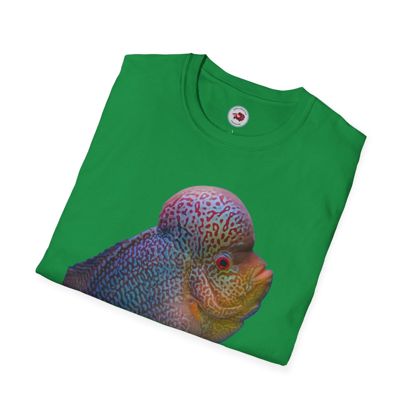 Flowerhorn You Talkin' To Me?! Unisex Softstyle T-Shirt by ADHD Aquatics