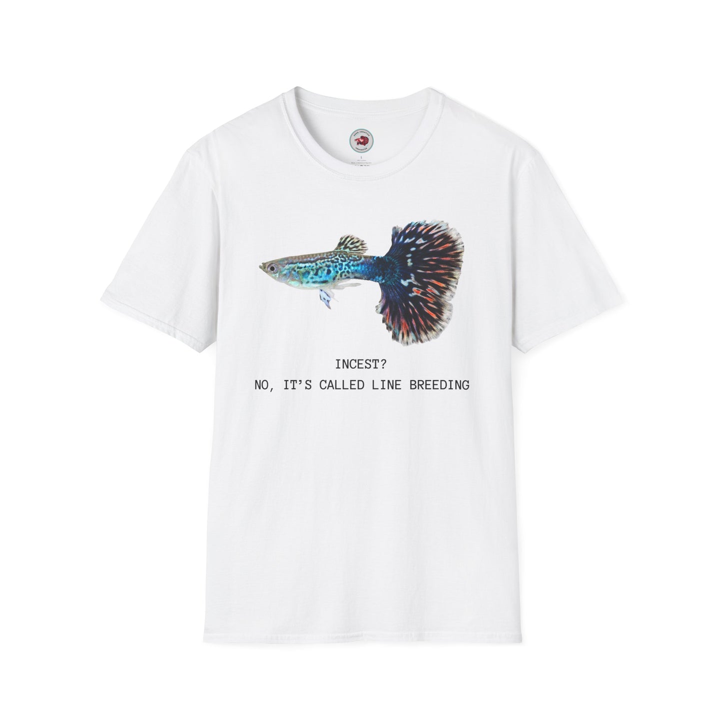 Guppy Line Breeding Unisex Softstyle T-Shirt by ADHD Aquatics