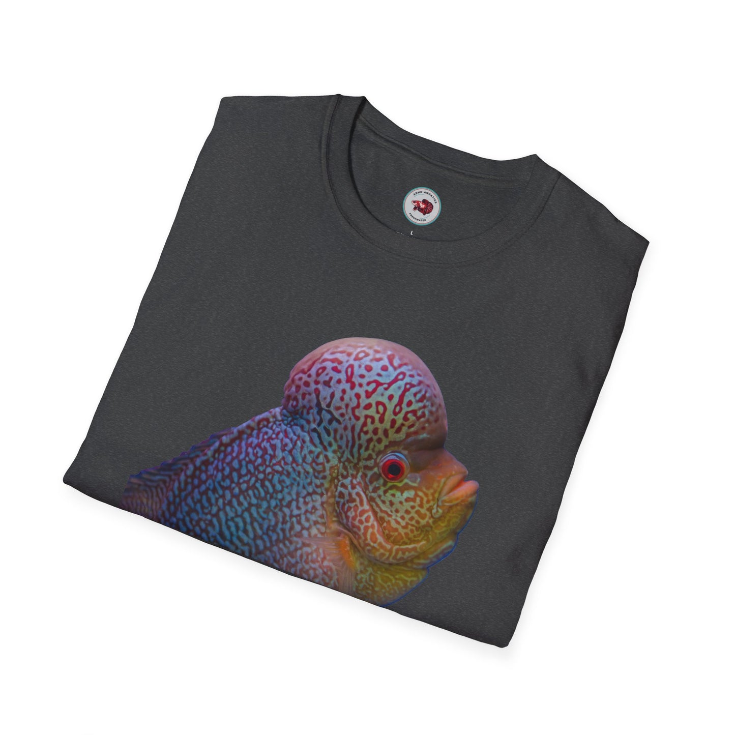 Flowerhorn You Talkin' To Me?! Unisex Softstyle T-Shirt by ADHD Aquatics