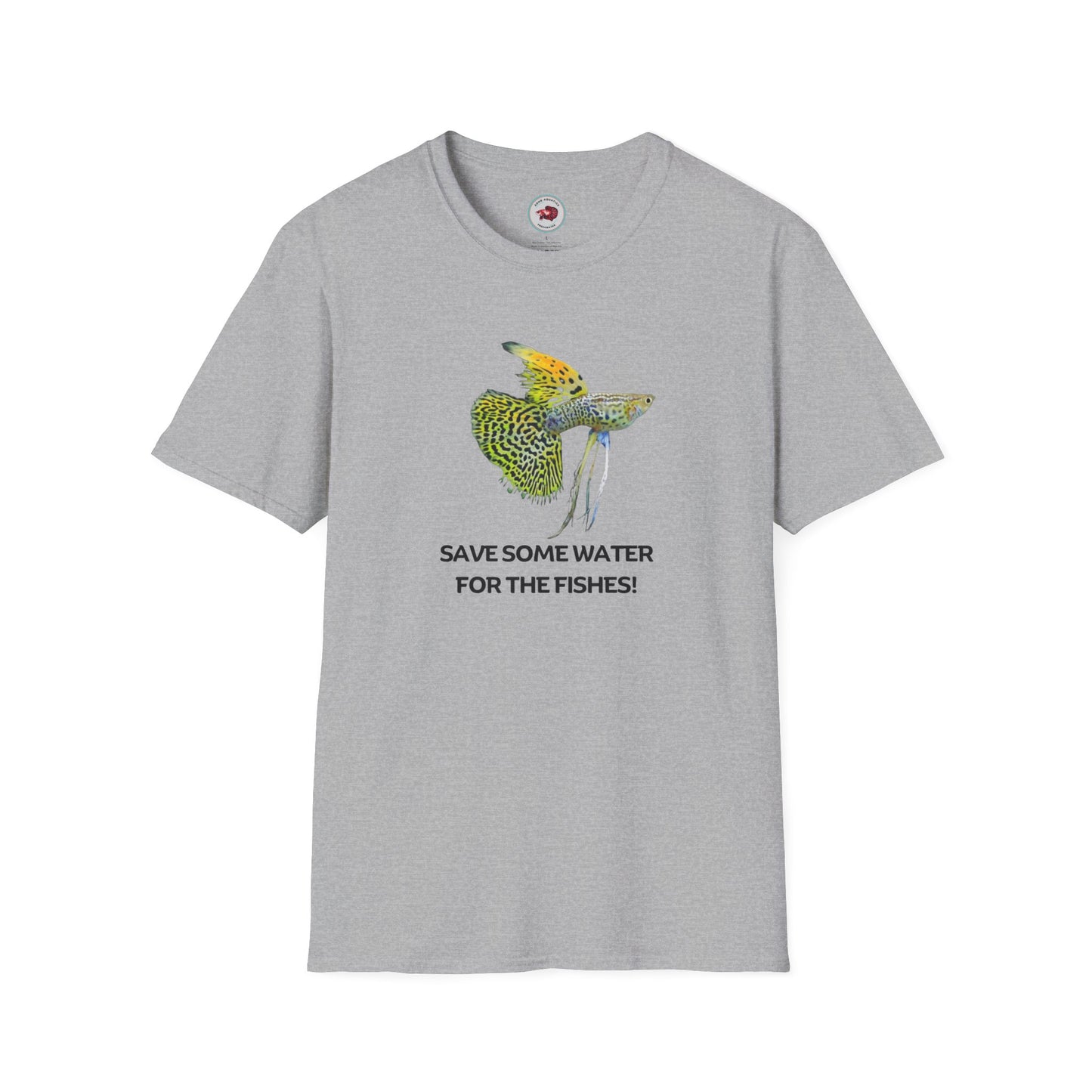 Guppy Save Water For Fishes Unisex Softstyle T-Shirt