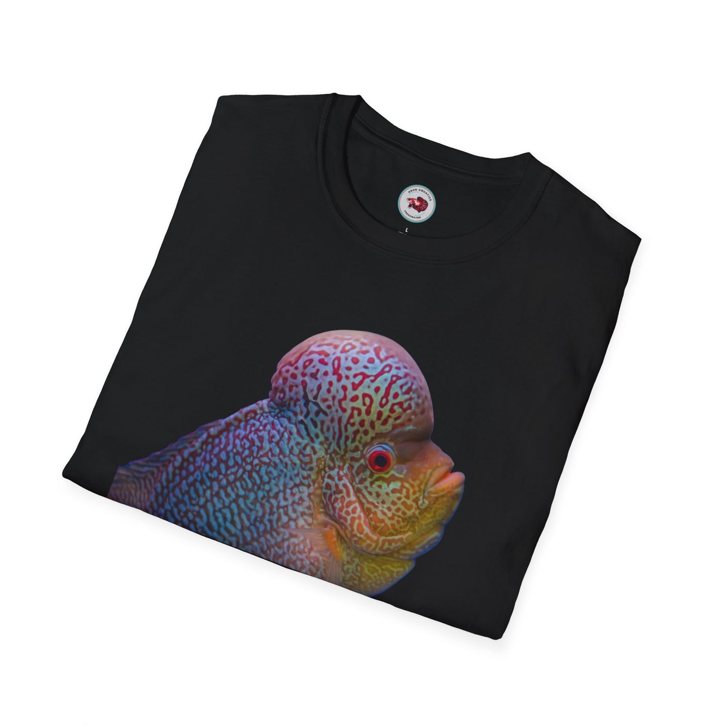 Flowerhorn You Talkin' To Me?! Unisex Softstyle T-Shirt by ADHD Aquatics