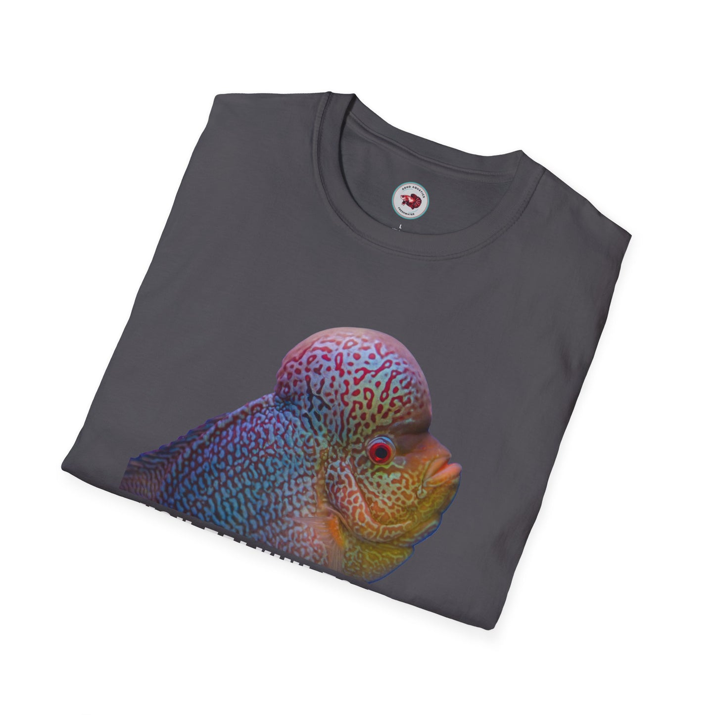 Flowerhorn You Talkin' To Me?! Unisex Softstyle T-Shirt by ADHD Aquatics