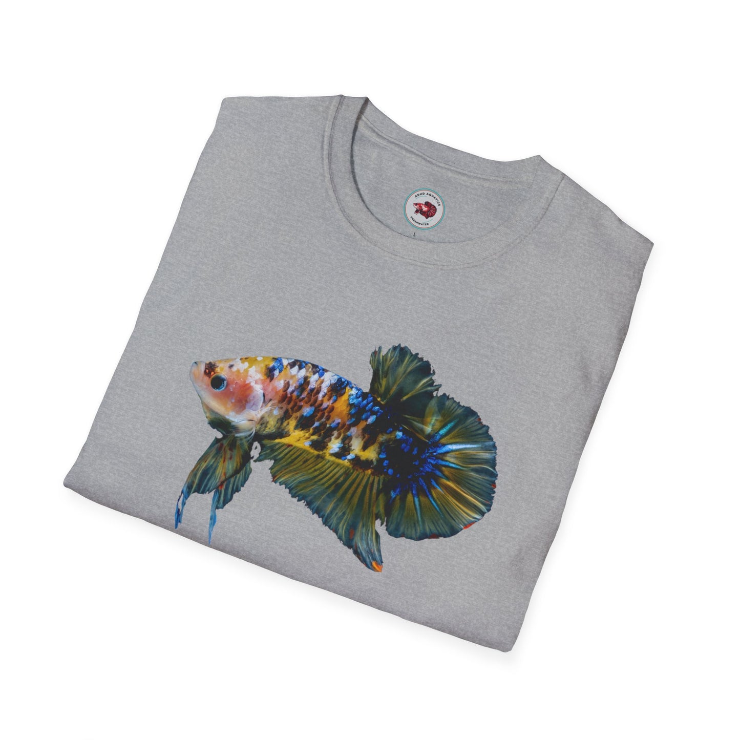 Ask Me About My Betta Unisex Softstyle T-Shirt ADHD Aquatics