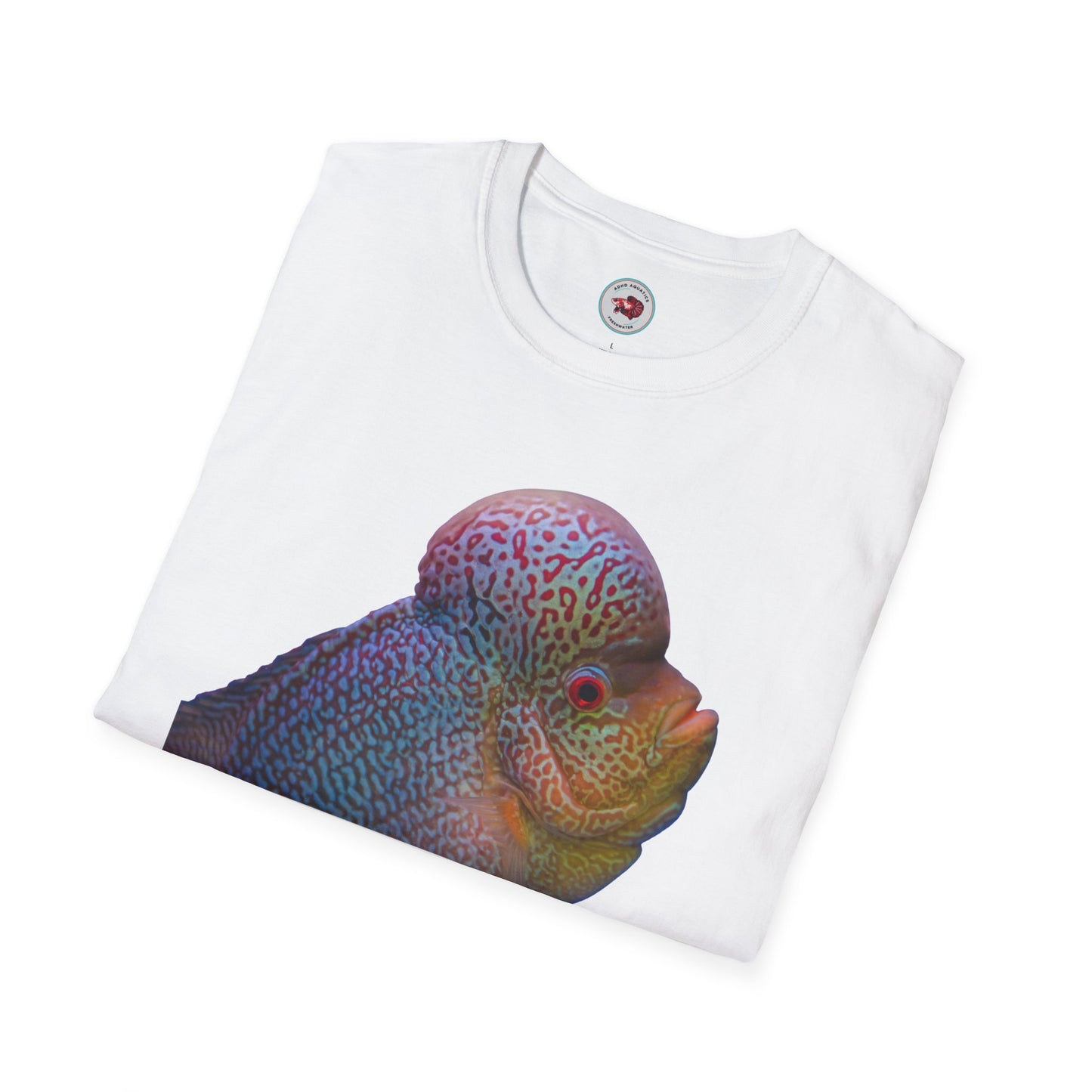 Flowerhorn You Talkin' To Me?! Unisex Softstyle T-Shirt by ADHD Aquatics