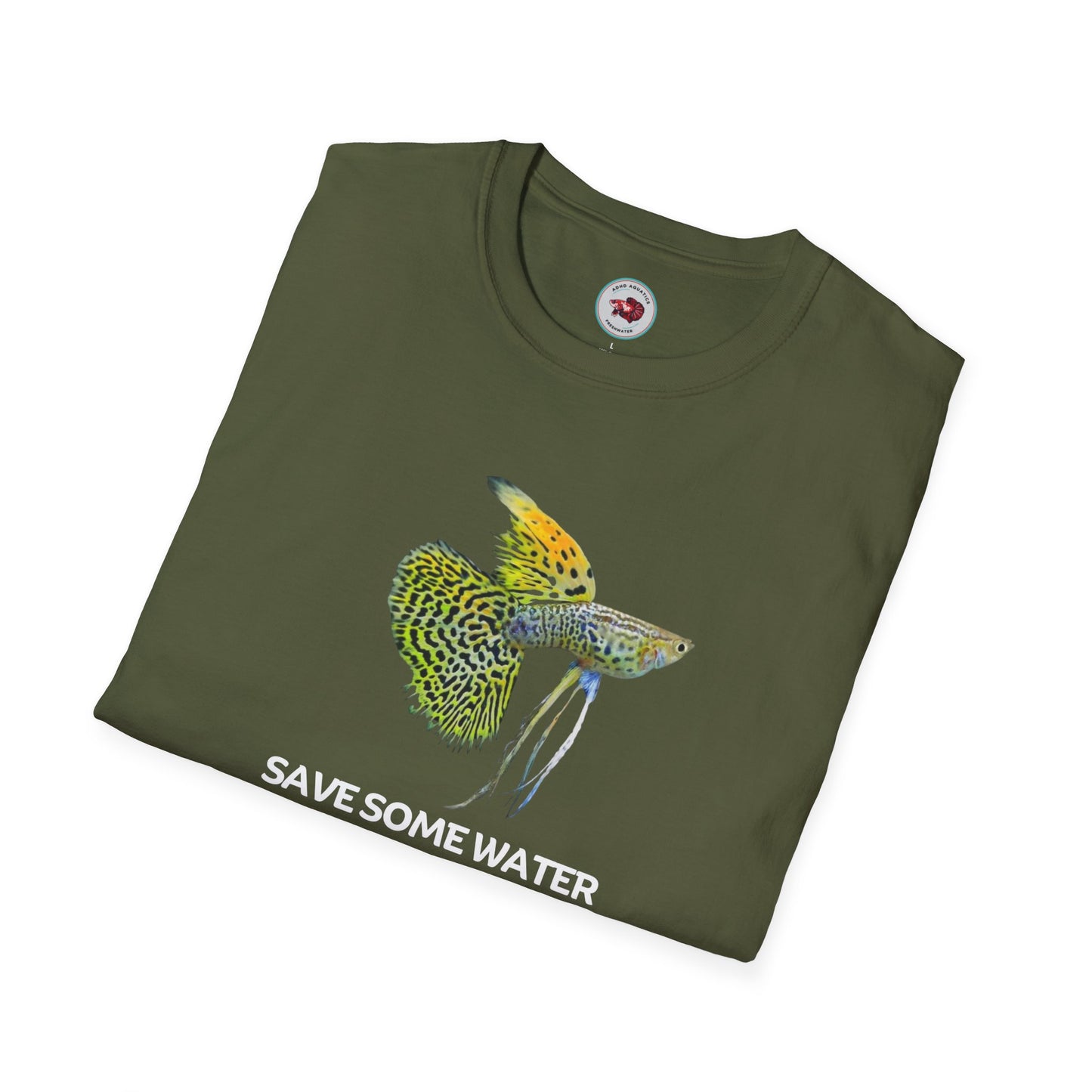 Guppy Save Water For Fishes Unisex Softstyle T-Shirt