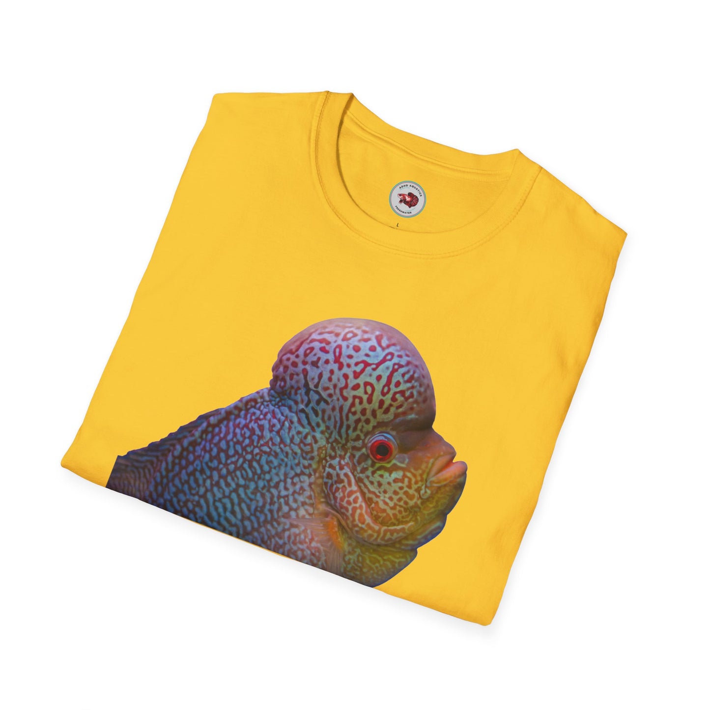 Flowerhorn You Talkin' To Me?! Unisex Softstyle T-Shirt by ADHD Aquatics