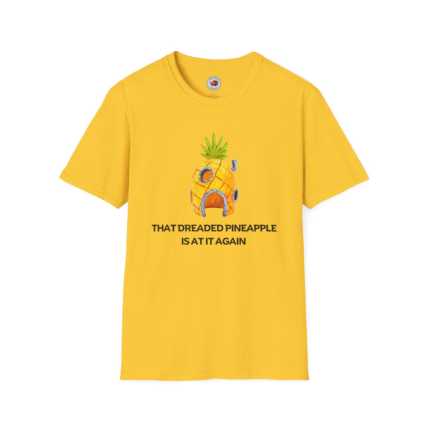 That Dreaded Pineapple Is At It Again Unisex Softstyle T-Shirt by ADHD Aquatics