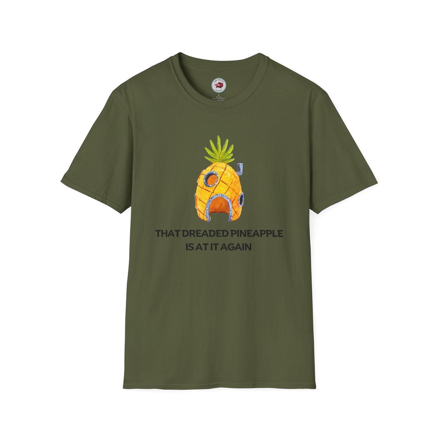 That Dreaded Pineapple Is At It Again Unisex Softstyle T-Shirt by ADHD Aquatics