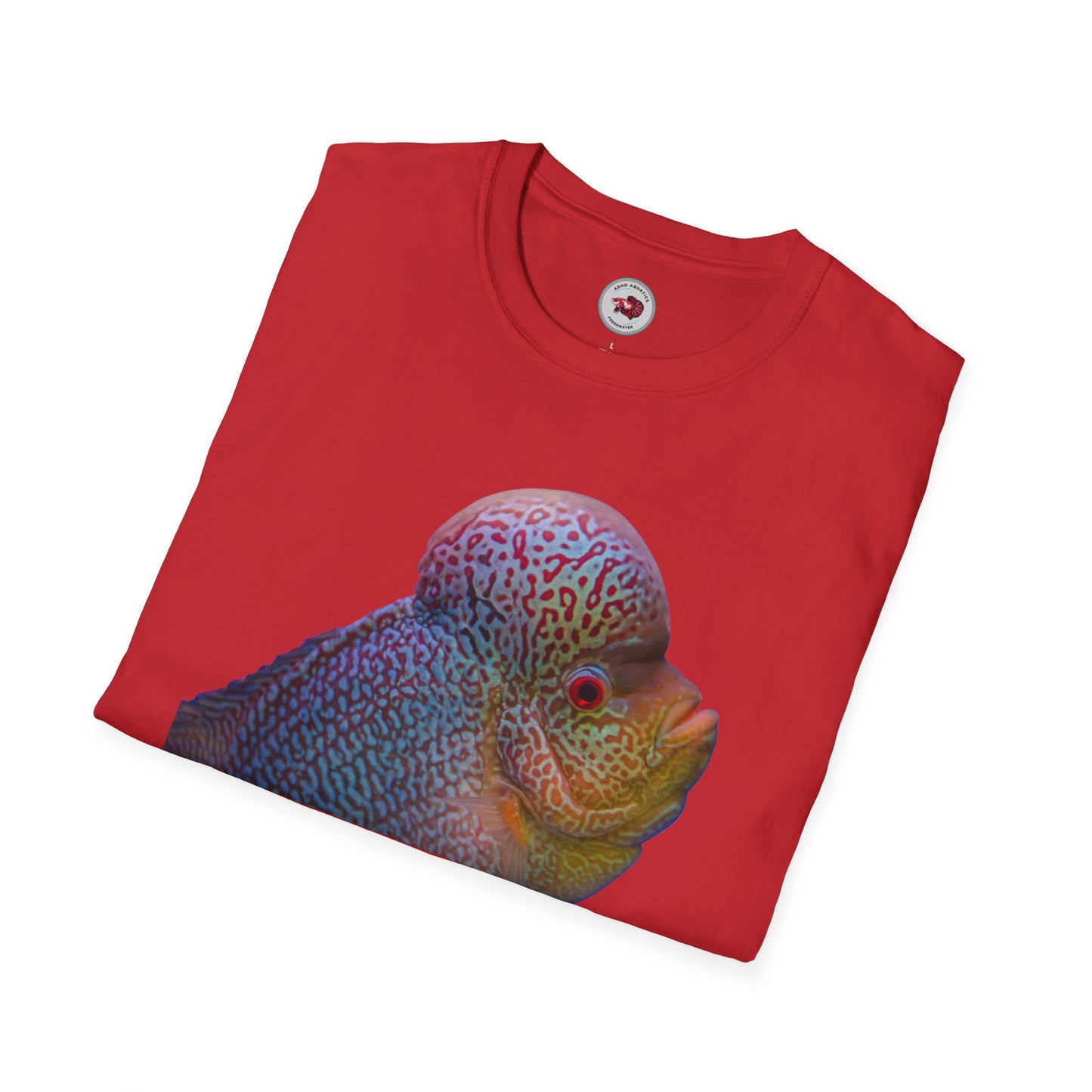 Flowerhorn You Talkin' To Me?! Unisex Softstyle T-Shirt by ADHD Aquatics