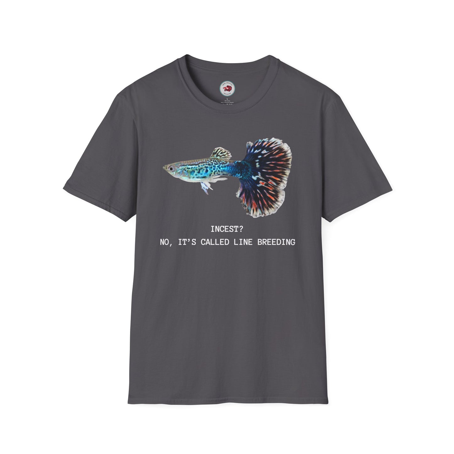 Guppy Line Breeding Unisex Softstyle T-Shirt by ADHD Aquatics