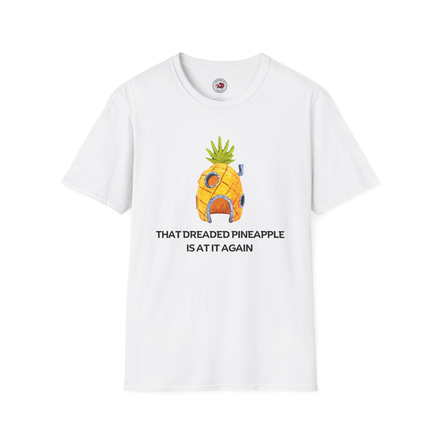 That Dreaded Pineapple Is At It Again Unisex Softstyle T-Shirt by ADHD Aquatics